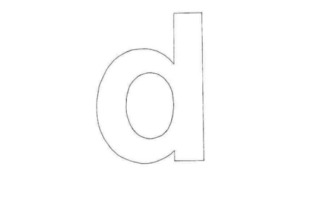 Coloriage d minuscule – 10doigts.fr